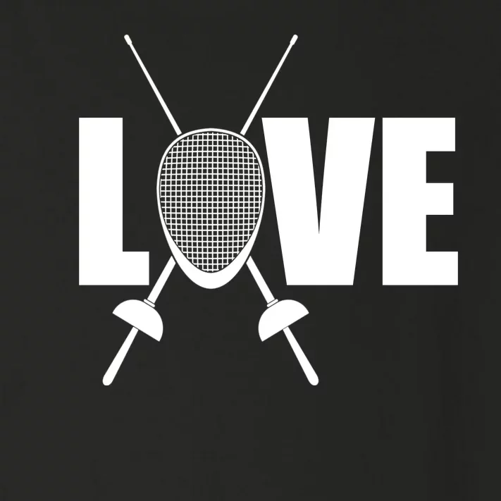 Love Fencing Sport Toddler Long Sleeve Shirt