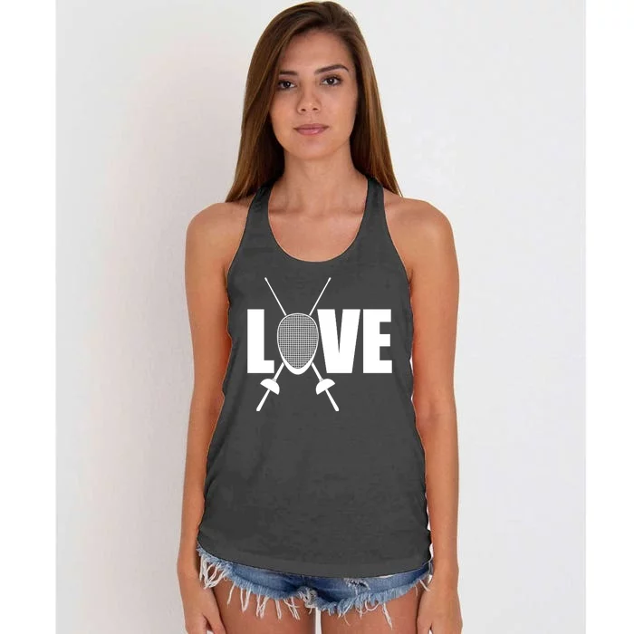 Love Fencing Sport Women's Knotted Racerback Tank