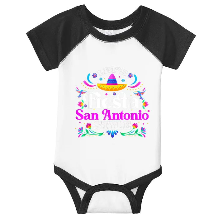 Let's Fiesta San Antonio Style Party Happy Cinco De Mayo Infant Baby Jersey Bodysuit