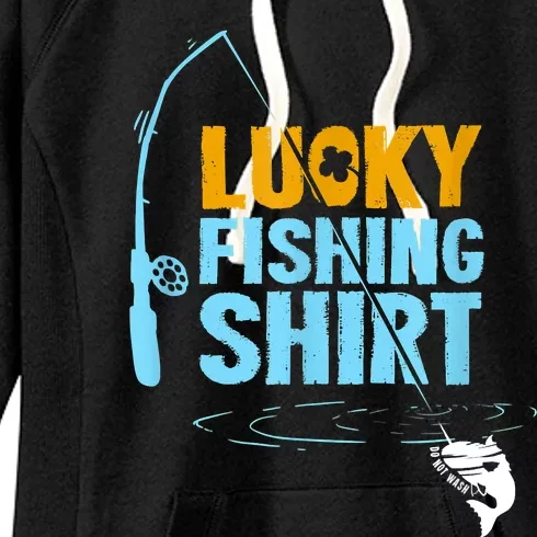 Lucky Fishing Shirt For A Fisherman Fishing Fishrod Fisherman Lucky Fishing Women's Fleece Hoodie