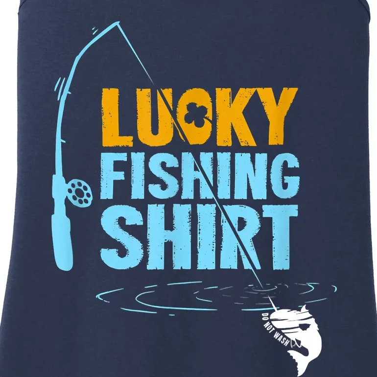 Lucky Fishing Shirt For A Fisherman Fishing Fishrod Fisherman Lucky Fishing Ladies Essential Tank