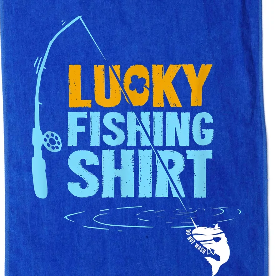 Lucky Fishing Shirt For A Fisherman Fishing Fishrod Fisherman Lucky Fishing Platinum Collection Golf Towel