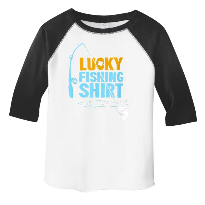 Lucky Fishing Shirt For A Fisherman Fishing Fishrod Fisherman Lucky Fishing Toddler Fine Jersey T-Shirt