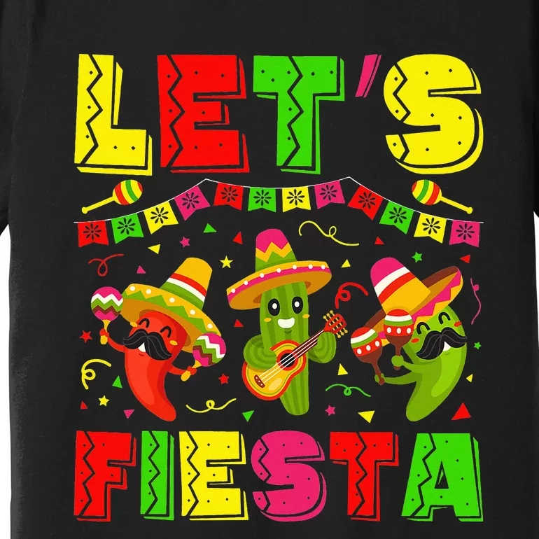 Lets Fiesta Squad 5 De Mayo Mexican Fiesta Premium T-Shirt