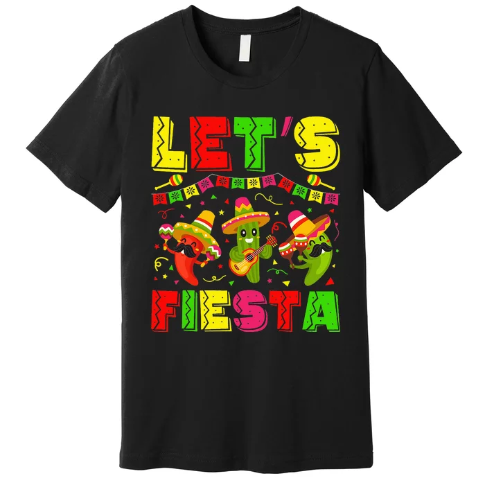 Lets Fiesta Squad 5 De Mayo Mexican Fiesta Premium T-Shirt