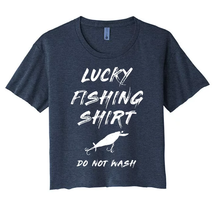 Lucky Fishing Shirts Do Not Wash Women's Crop Top Tee