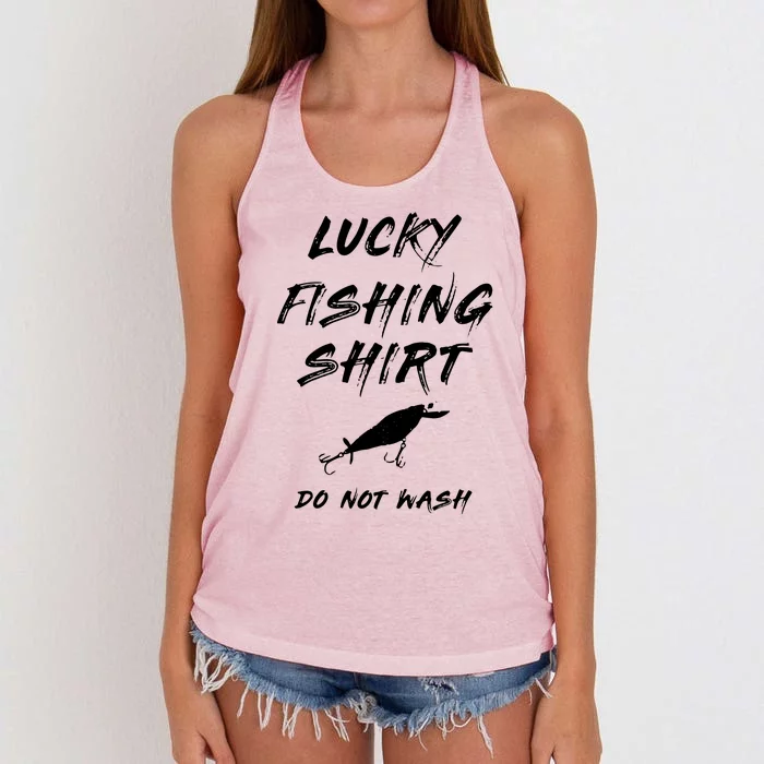 Lucky Fishing Shirts Do Not Wash Women's Knotted Racerback Tank