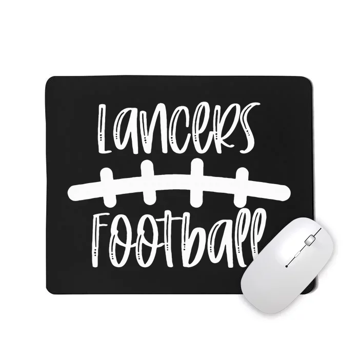 Lancers Football School Spirit Team Mascot Game Night Mousepad