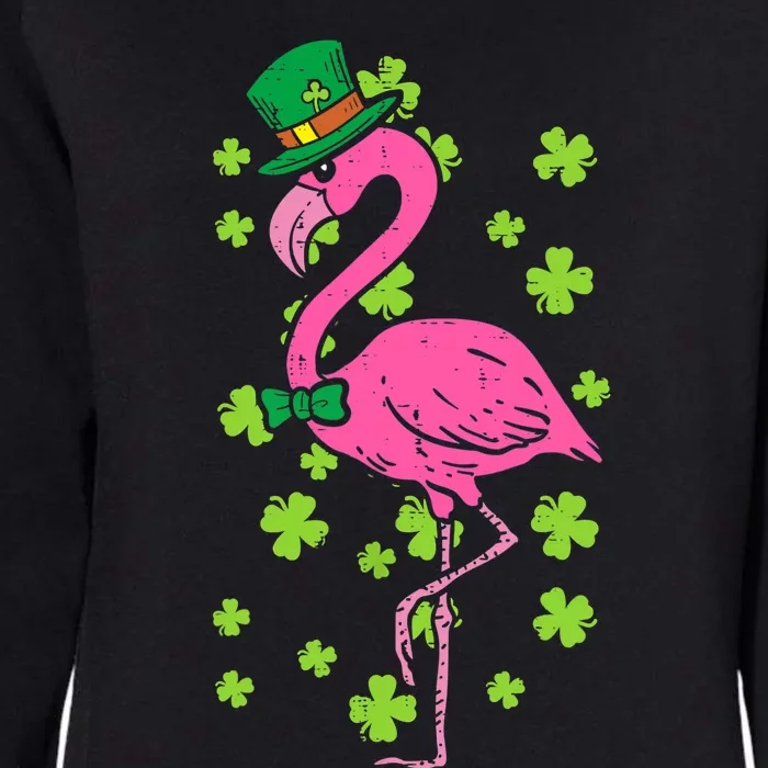 Leprechaun Flamingo Shamrock St Patricks Day Animal Gifts Womens California Wash Sweatshirt