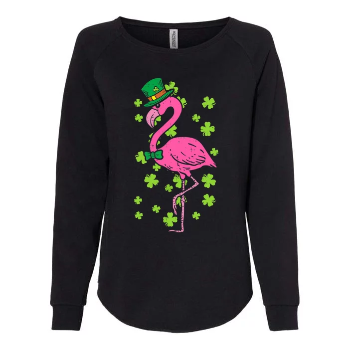 Leprechaun Flamingo Shamrock St Patricks Day Animal Gifts Womens California Wash Sweatshirt