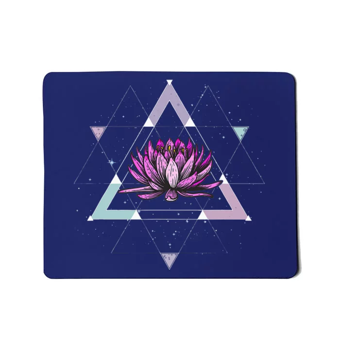 Lotus Flower Sacred Geometry Yoga Meditation Spiritual Zen Mousepad