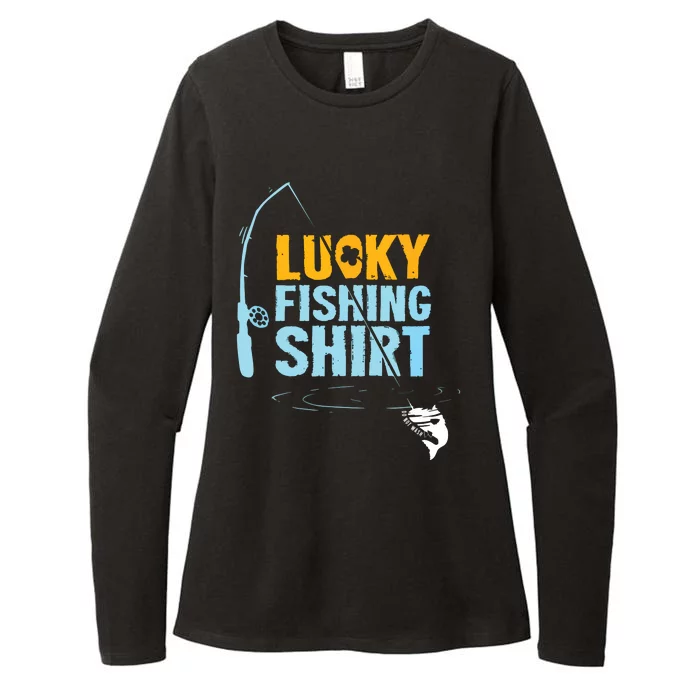 Lucky Fishing Shirts For A Fisherman Womens CVC Long Sleeve Shirt