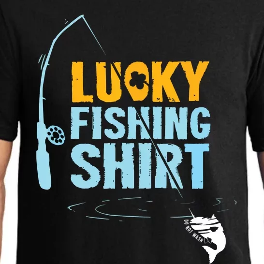 Lucky Fishing Shirts For A Fisherman Pajama Set