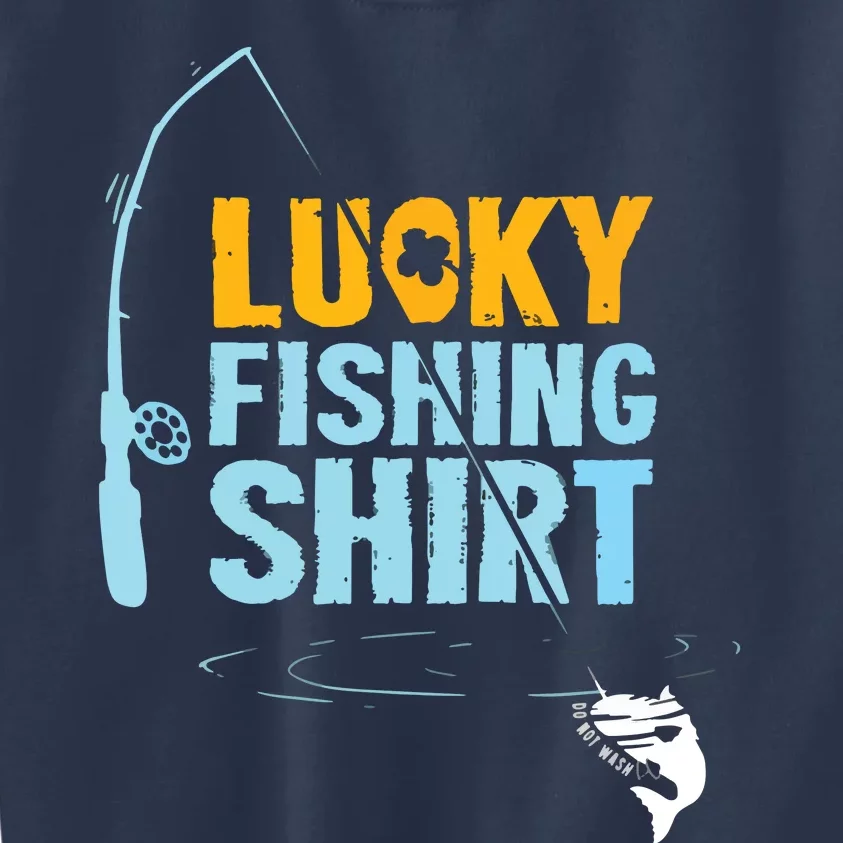 Lucky Fishing Shirts For A Fisherman Kids Sweatshirt