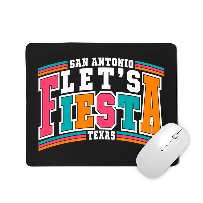 Lets Fiesta San Antonio Texas Mexican Party Mousepad