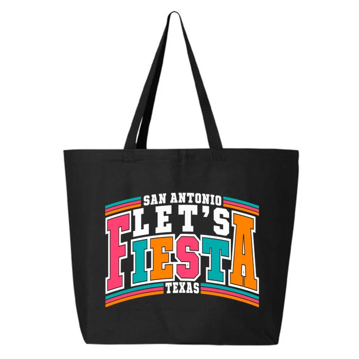 Lets Fiesta San Antonio Texas Mexican Party 25L Jumbo Tote