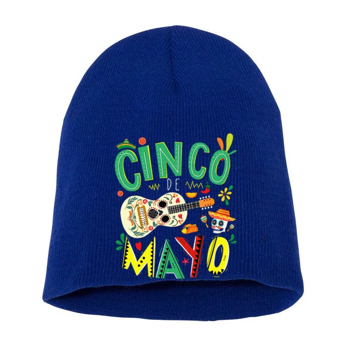 Lets Fiesta Squad 5 De Mayo Mexican Fiesta Short Acrylic Beanie