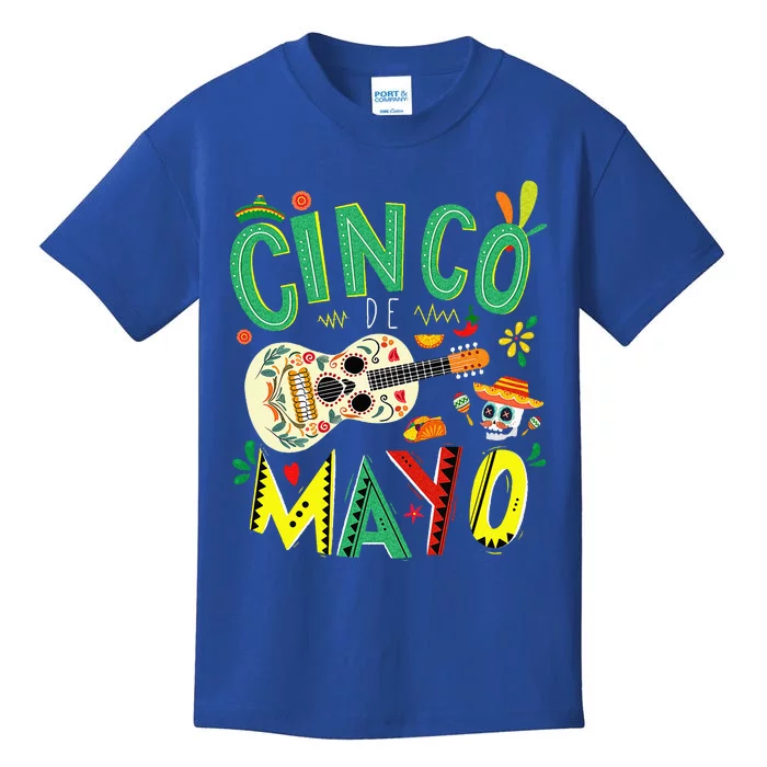 Lets Fiesta Squad 5 De Mayo Mexican Fiesta Kids T-Shirt