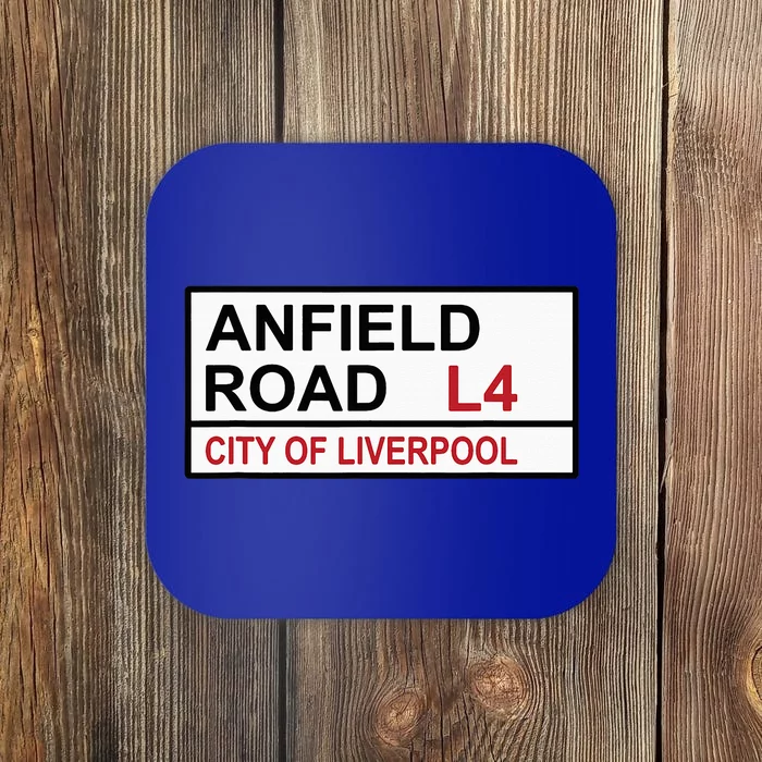 Liverpool Football Team Anfield Road Street Sign Coaster