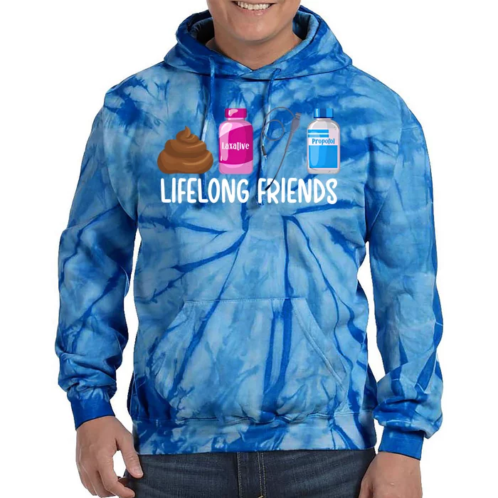 Lifelong Friends Trauma Icu Nurse Trauma Intensive Care Unit Gift Tie Dye Hoodie