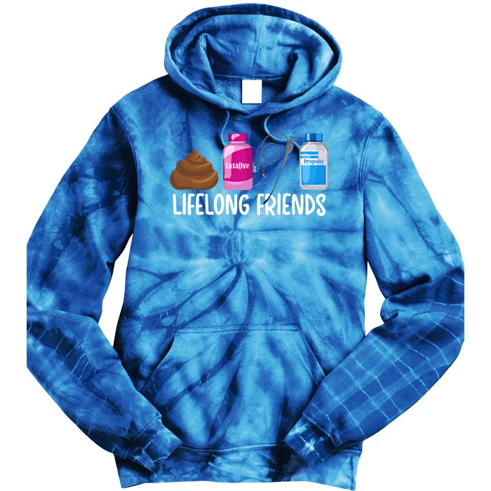 Lifelong Friends Trauma Icu Nurse Trauma Intensive Care Unit Gift Tie Dye Hoodie