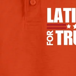 Latinos For Trump 2024 Patriot Conservative Republican Gift Dry Zone Grid Performance Polo