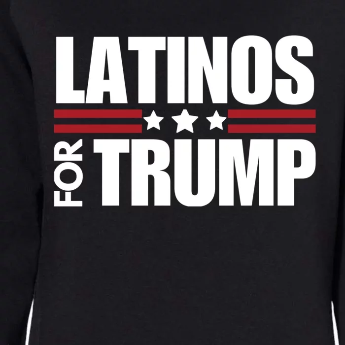 Latinos For Trump 2024 Patriot Conservative Republican Gift Womens California Wash Sweatshirt