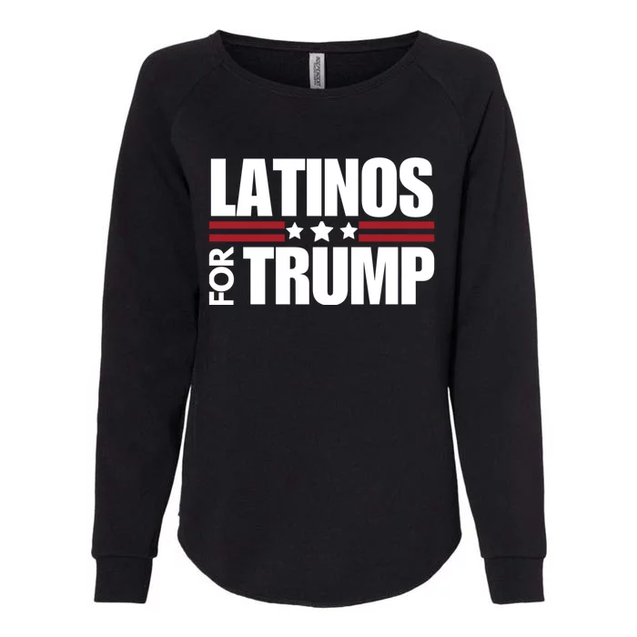 Latinos For Trump 2024 Patriot Conservative Republican Gift Womens California Wash Sweatshirt