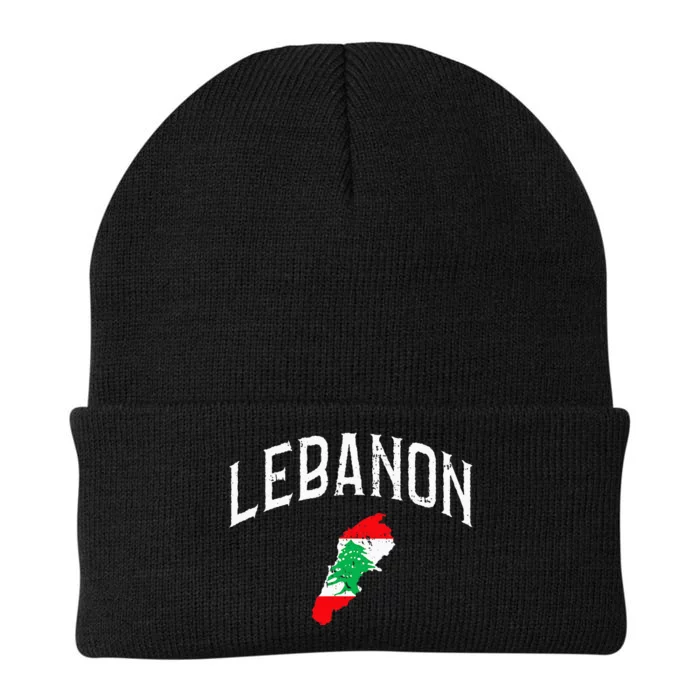 Lebanon Flag Throwback Sport Souvenir Knit Cap Winter Beanie