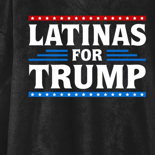 Latinas For Trump 2024 Election Vote Latina Women Republican Hooded Wearable Blanket