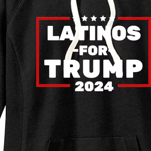 Latinos For Trump 2024 Usa Proud Latino Women's Fleece Hoodie