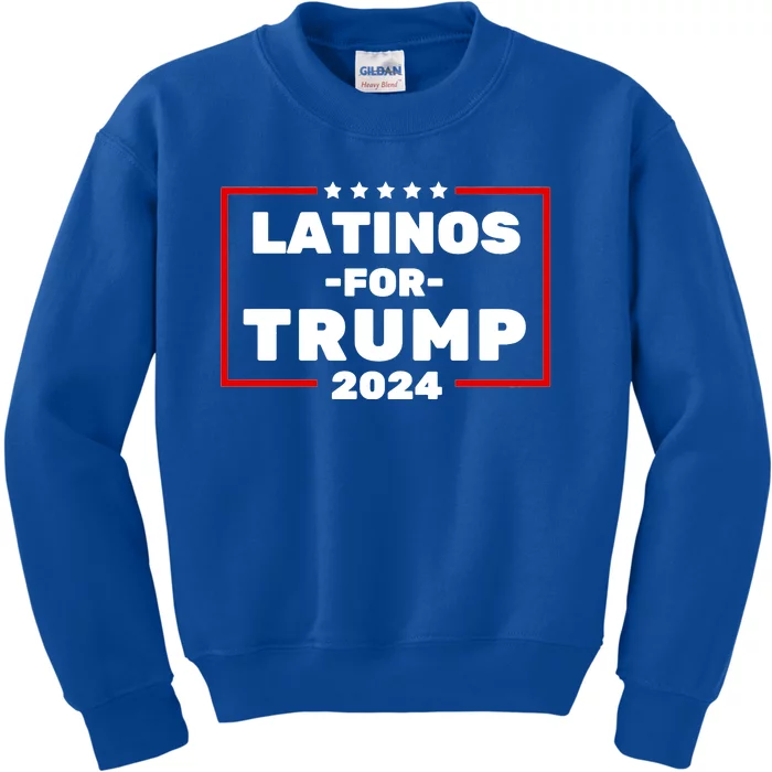 Latinos For Trump 2024 Usa Proud Latino Kids Sweatshirt