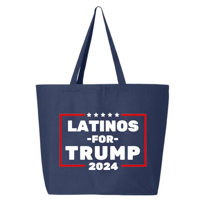 Latinos For Trump 2024 Usa Proud Latino 25L Jumbo Tote