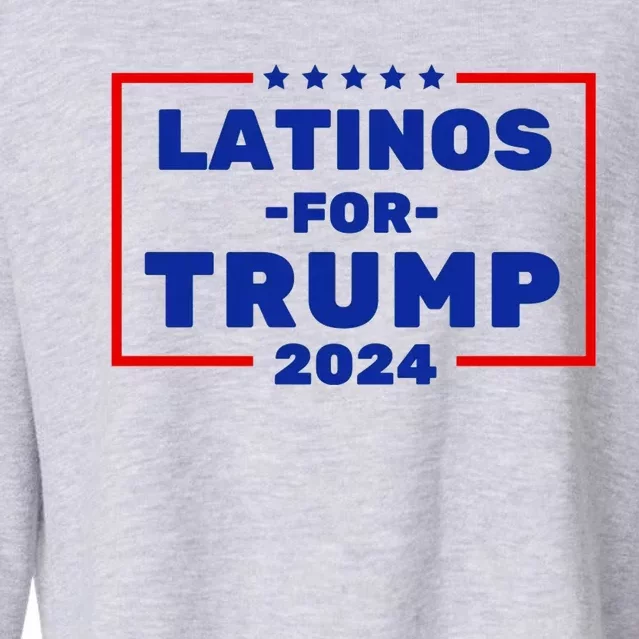 Latinos For Trump 2024 Usa Proud Latino Cropped Pullover Crew