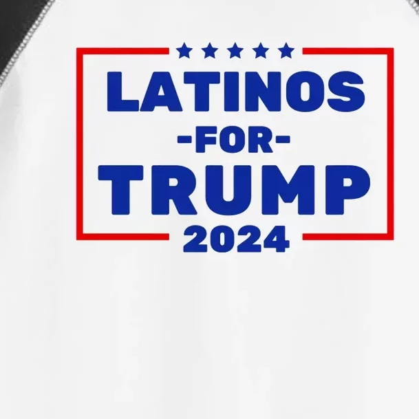 Latinos For Trump 2024 Usa Proud Latino Toddler Fine Jersey T-Shirt