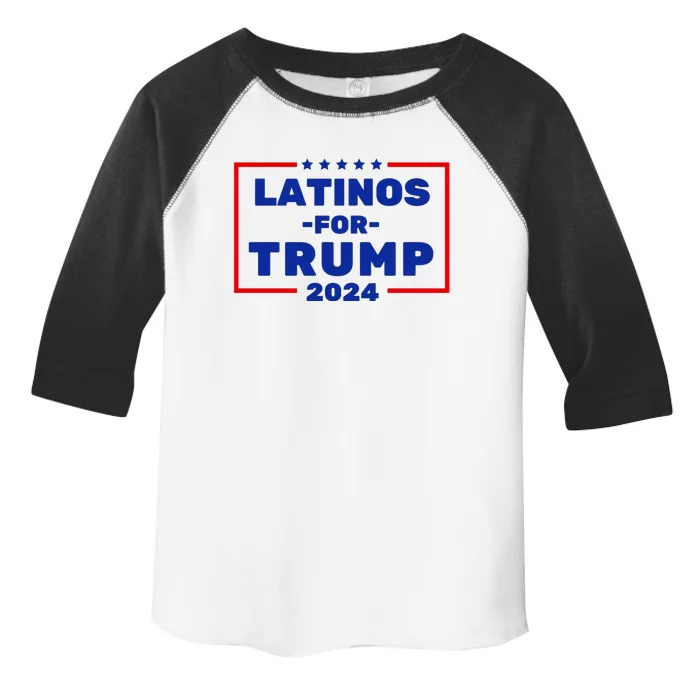 Latinos For Trump 2024 Usa Proud Latino Toddler Fine Jersey T-Shirt