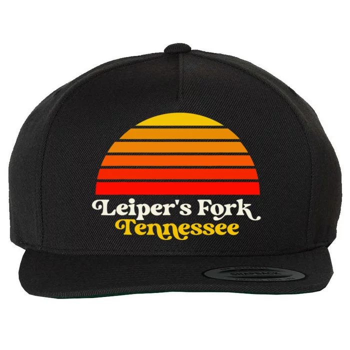 Leiper's Fork Tennessee Retro Sunset Nashville Wool Snapback Cap