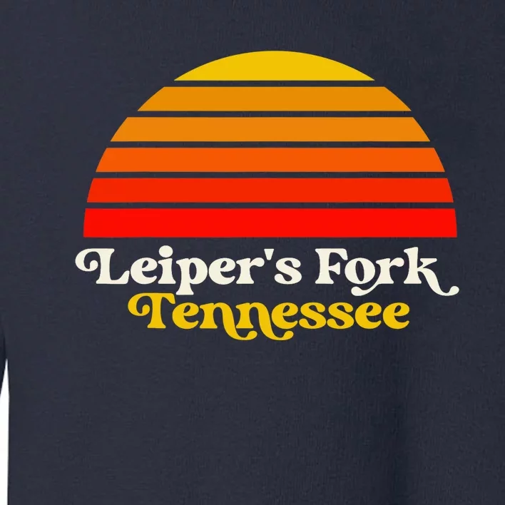 Leiper's Fork Tennessee Retro Sunset Nashville Toddler Sweatshirt