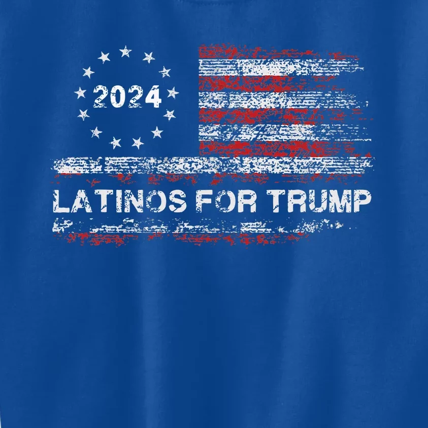 Latinos For Trump 2024 President Election Kids Sweatshirt