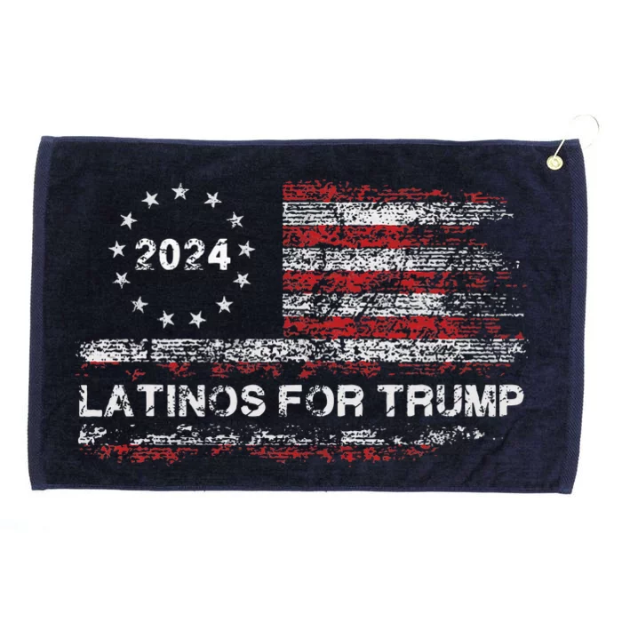 Latinos For Trump 2024 President Election Grommeted Golf Towel