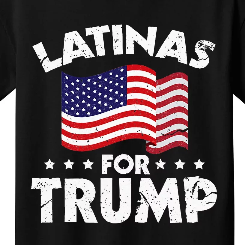 Latinas For Trump 2020 Reelect Donald Trump 45 Kids T-Shirt