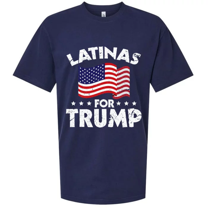 Latinas For Trump 2020 Reelect Donald Trump 45 Sueded Cloud Jersey T-Shirt