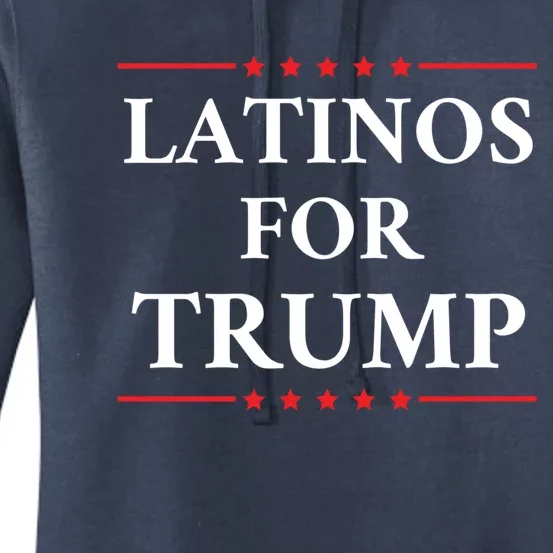 Latinos For Trump 2024 Women's Pullover Hoodie