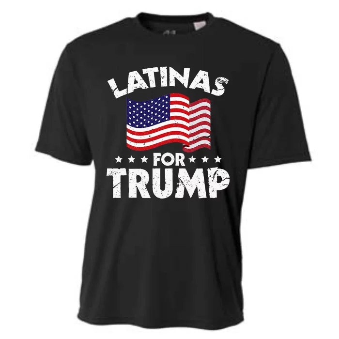 Latinas For Trump 2020 Reelect Donald Trump 45 Cooling Performance Crew T-Shirt