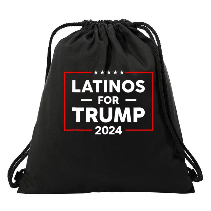 Latinos For Trump 2024 Drawstring Bag