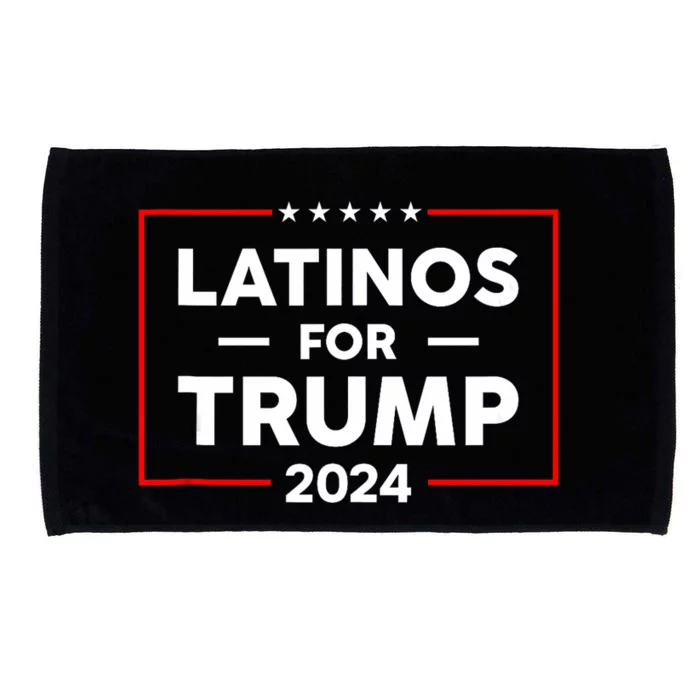 Latinos For Trump 2024 Microfiber Hand Towel