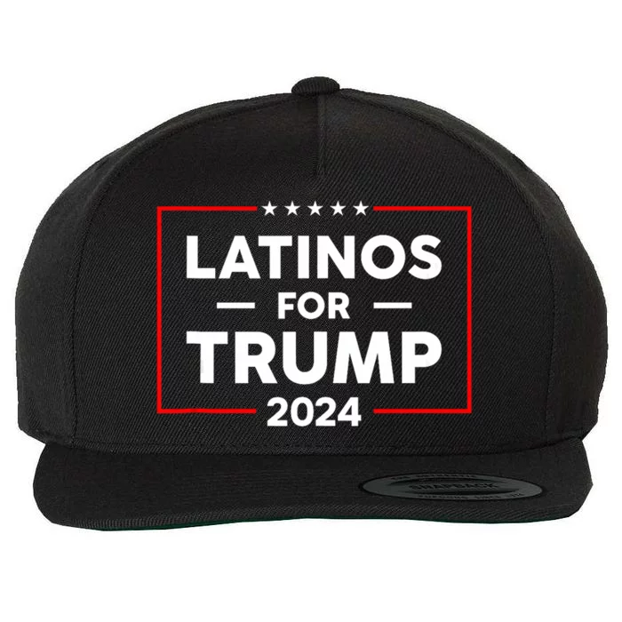 Latinos For Trump 2024 Wool Snapback Cap