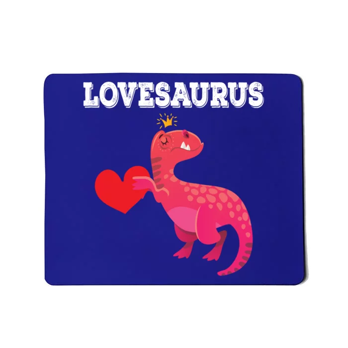 Lovesaurus Funny Tgiftrex Dinosaur Valentine's Day Gift Mousepad