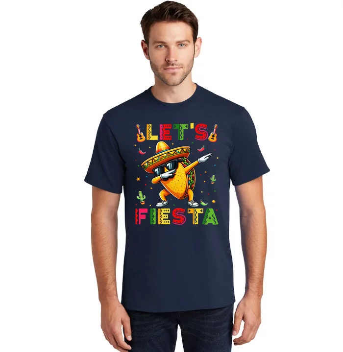 Lets Fiesta Taco Cinco De Mayo Mexican Party Tall T-Shirt