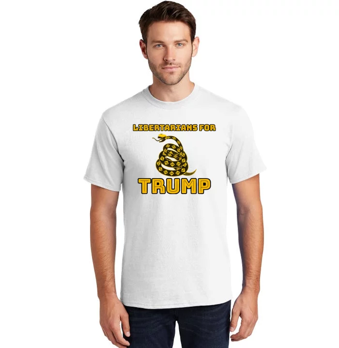 Libertarians For Trump Gadsden Tall T-Shirt